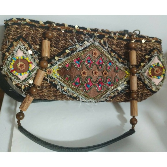 Mary Frances | Bags | Vintage Rare Mary Frances Straw Into Gold 208